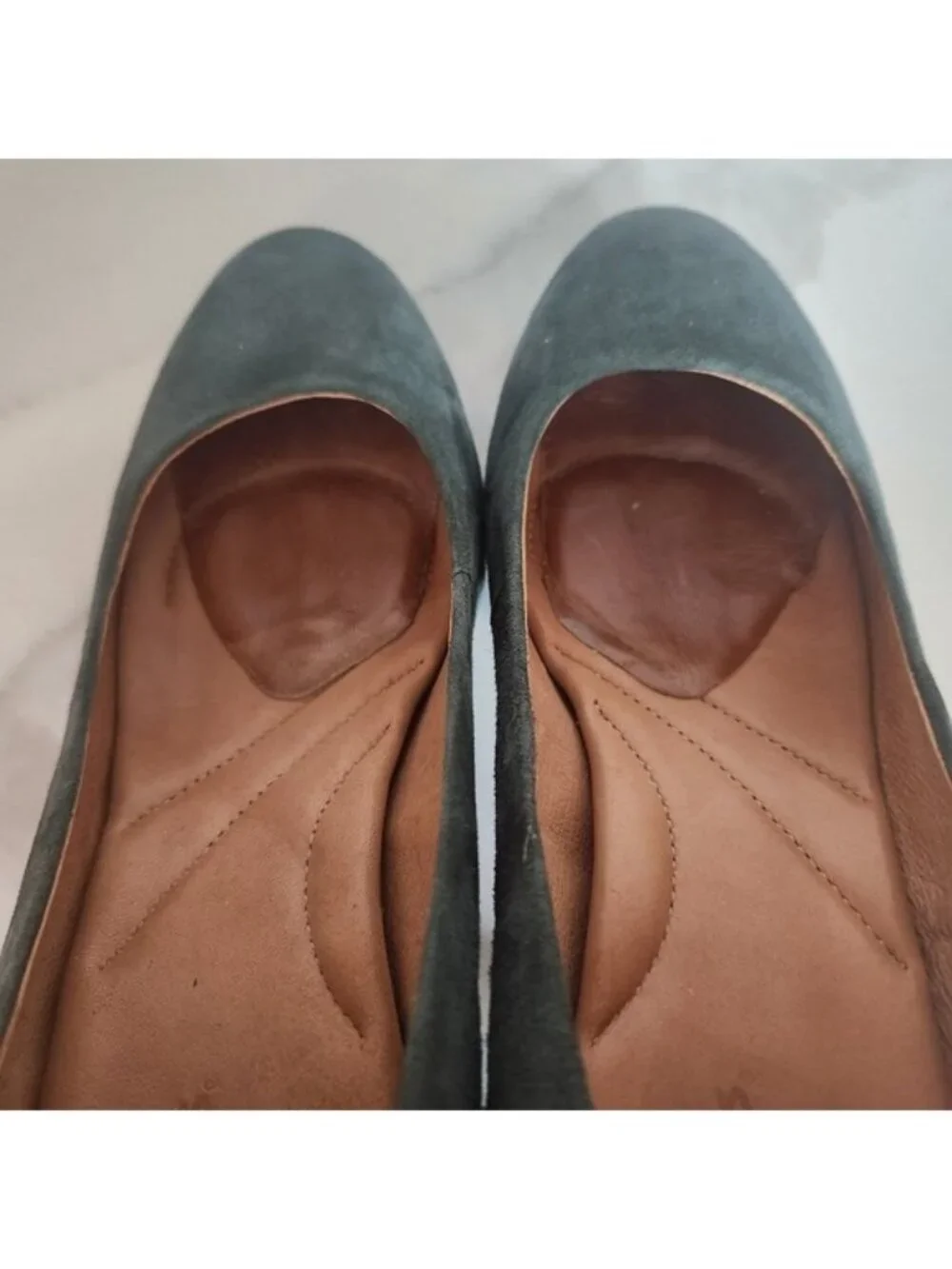 Clarks Indigo Forest Green‎ Suede Platform Pumps Heels 8M 84578